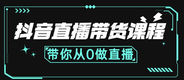 抖音直播带货课程：带你从0开始，学习主播、运营、中控分别要做什么网创吧-网创项目资源站-副业项目-创业项目-搞钱项目左姐网创