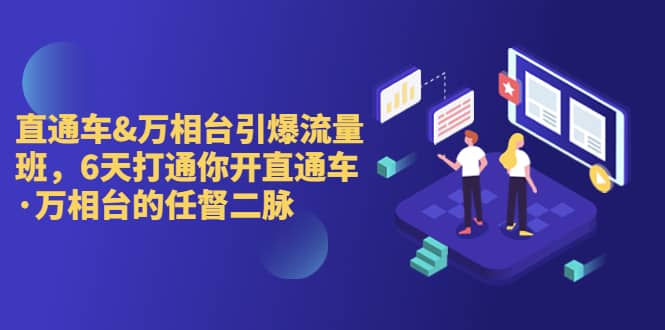直通车+万相台引爆流量班，6天打通你开直通车·万相台的任督 二脉网创吧-网创项目资源站-副业项目-创业项目-搞钱项目左姐网创