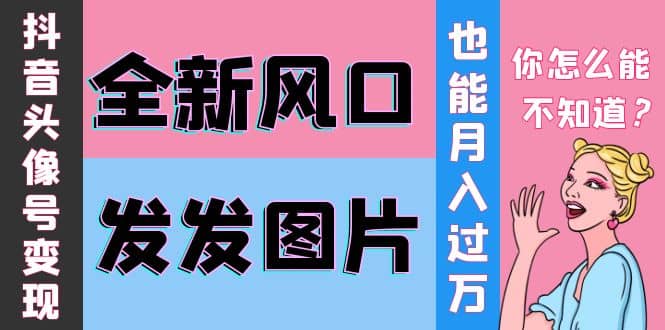 抖音头像号变现0基础教程网创吧-网创项目资源站-副业项目-创业项目-搞钱项目左姐网创