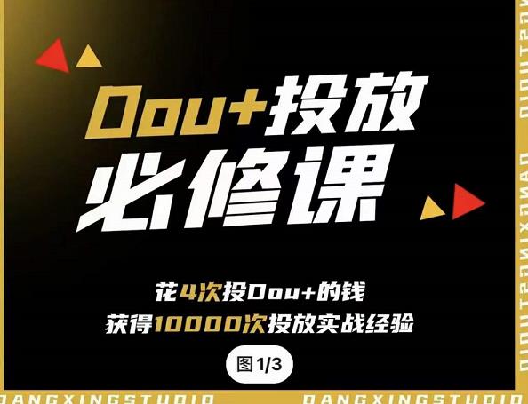 代同学DOU+投放训练营，用付费流量撬动大额自然流量，过得超额变现转化网创吧-网创项目资源站-副业项目-创业项目-搞钱项目左姐网创