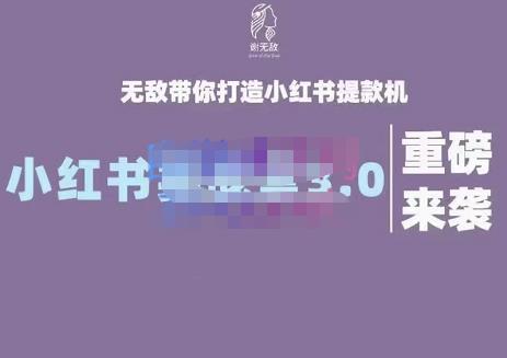 谢无敌·小红书实战营3.0，无敌带你打造小红书提款机 价值7999元网创吧-网创项目资源站-副业项目-创业项目-搞钱项目左姐网创
