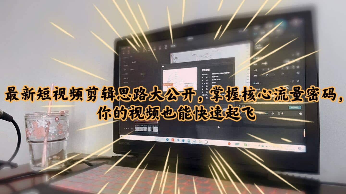 最新短视频剪辑思路大公开，掌握核心流量密码，你的视频也能快速起飞网创吧-网创项目资源站-副业项目-创业项目-搞钱项目左姐网创