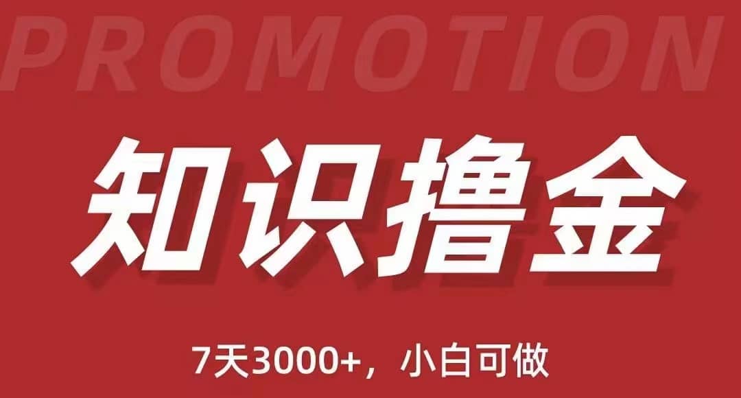 抖音知识撸金项目：执行力强当天见收益(教程+资料)网创吧-网创项目资源站-副业项目-创业项目-搞钱项目左姐网创