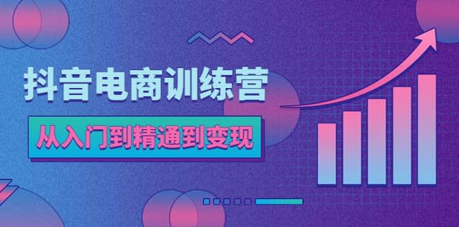 抖音电商训练营：从入门到精通，从账号定位到流量变现，抖店运营实操网创吧-网创项目资源站-副业项目-创业项目-搞钱项目左姐网创
