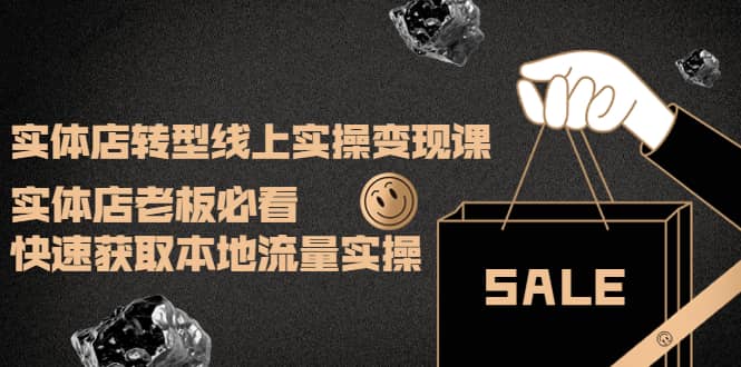 实体店转型线上实操变现课：实体店老板必看，快速获取本地流量实操网创吧-网创项目资源站-副业项目-创业项目-搞钱项目左姐网创