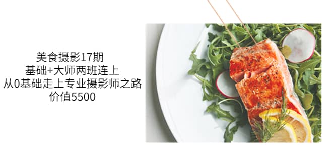 美食摄影17期 基础+大师两班连上，从0基础走上专业摄影师之路-价值5500网创吧-网创项目资源站-副业项目-创业项目-搞钱项目左姐网创