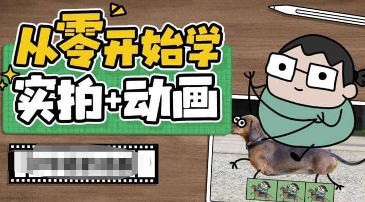 从零开始学实拍加动画，实拍加动画创意教程（49节视频课）网创吧-网创项目资源站-副业项目-创业项目-搞钱项目左姐网创
