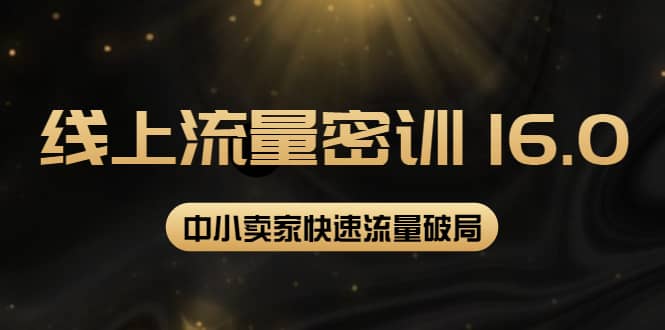 2022秋秋线上流量密训16.0：包含 暴力引流10W+中小卖家流量破局技巧 等等！网创吧-网创项目资源站-副业项目-创业项目-搞钱项目左姐网创