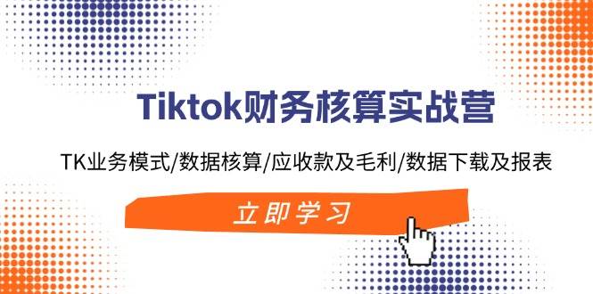 Tiktok财务核算实战营：TK业务模式/数据核算/应收款及毛利/数据下载及报表网创吧-网创项目资源站-副业项目-创业项目-搞钱项目左姐网创