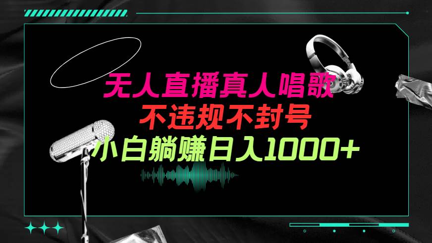 抖音24小时无人直播音乐，不违规，不封号纯撸音浪，小白实操当天日入1000+网创吧-网创项目资源站-副业项目-创业项目-搞钱项目左姐网创