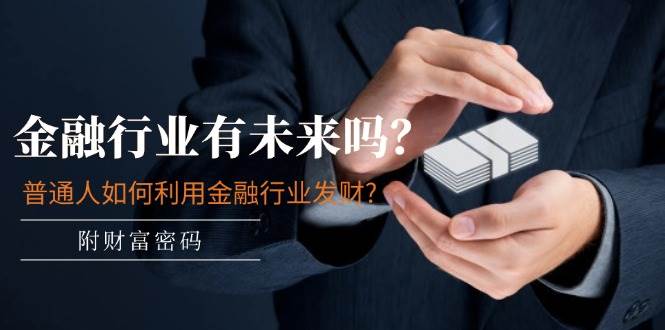 某付费文章：金融行业有未来吗？普通人如何利用金融行业发财?(附财富密码)网创吧-网创项目资源站-副业项目-创业项目-搞钱项目左姐网创
