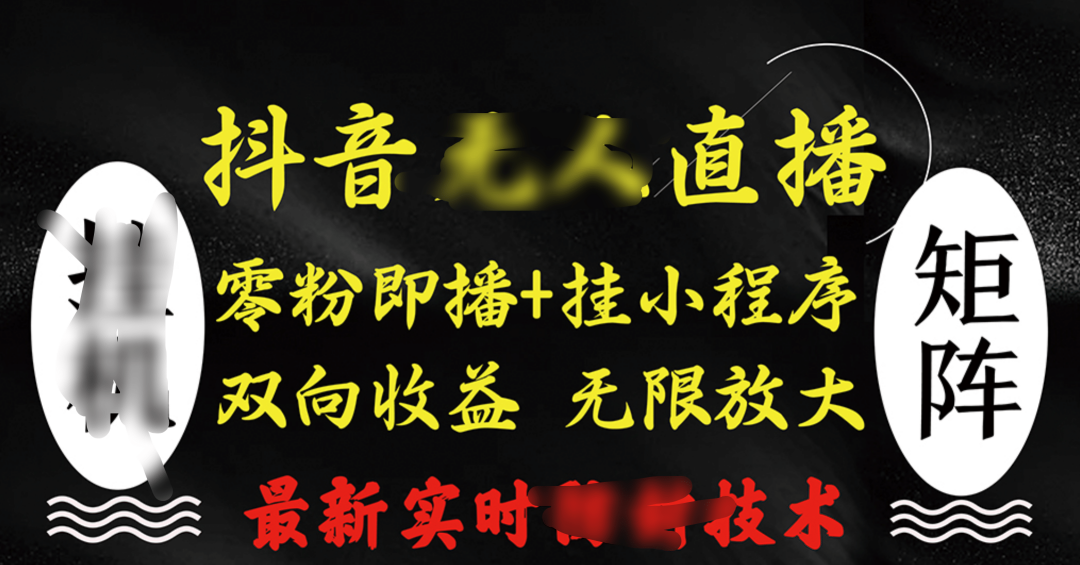 抖音无人直播最新独家玩法，小雪花+撸音浪双向收益，可矩阵放大网创吧-网创项目资源站-副业项目-创业项目-搞钱项目左姐网创