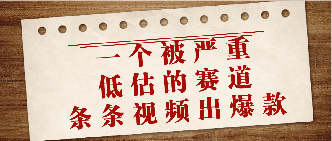 一个被严重低估的赛道，条条视频出爆款，一个月变现3万+网创吧-网创项目资源站-副业项目-创业项目-搞钱项目左姐网创