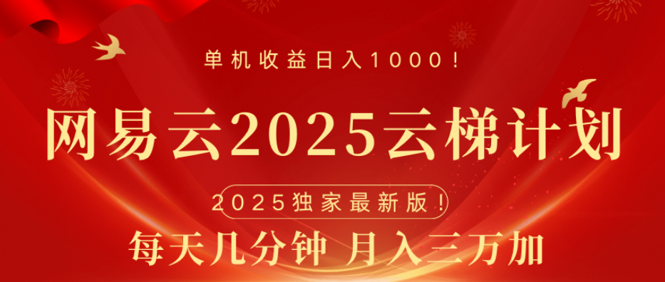 网易云最新玩法，纯挂机!!网创吧-网创项目资源站-副业项目-创业项目-搞钱项目左姐网创